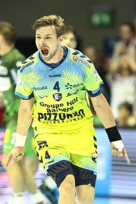 Saint Raphael Var vs SC Magdeburg Xavier Barachet Saint Raphael 4 Cheers Torjubel celebrates the goal celebrate the goal celebration Saint Raphael Var vs SC Magdeburg Handball Ottostadt Magdeburg EHF Cup Finals 2018 Season 2017 2018 19 05 2018 Magdeburg Copyright: xEibner-Pressefotox EP_taeger
