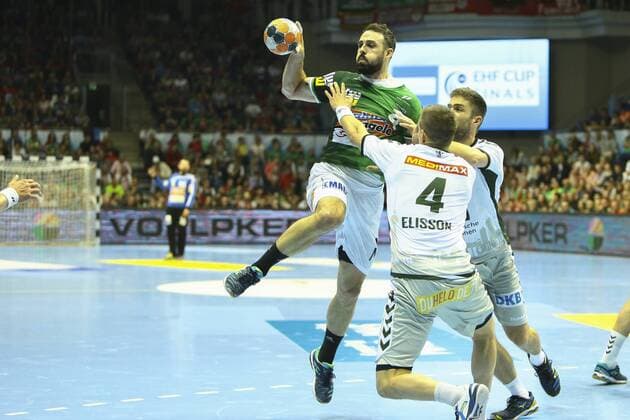 Fresh On Göppingen vs Füchse Berlin vl Tim Kneule Göppingen 4 Bjarki Mar Elisson Berlin 4 Duel Combat tackle Fresh On Göppingen vs. Füchse Berlin Ottovation Magdeburg EHF Cup Finals 2018 Season 2017 2018 19 05 2018 Magdeburg Copyright: xEibner-Pressefotox EP_taeger
