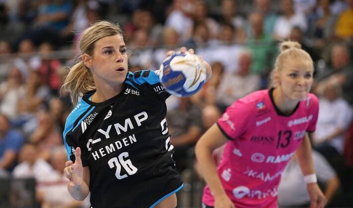 19 05 2018 Germany Stuttgart Handball OLYMP Final4 Season 2017 2018 Semifinals SG BBM Bietigheim vs TuS Metzingen Angela Malestein BBM