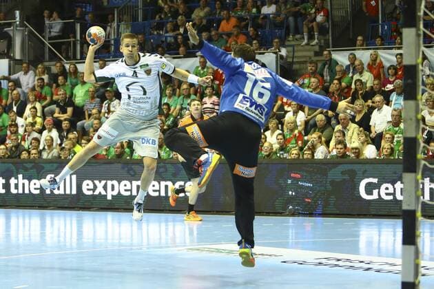 Frisch Auf Göppingen vs Füchse Berlin Bjarki Mar Elisson Berlin 4 throws Goal scorer scored goal scores the goal Frisch Auf Göppingen vs Füchse Berlin Ottostadt Magdeburg EHF Cup Finals 2018 Season 2017 2018 19 05 2018 Magdeburg Copyright: xEibner-Pressefotox EP_taeger