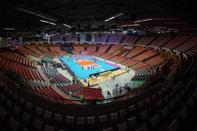 KATOWICE ALEJA KORFANTEGO STODEK ( POLAND ) SIATKOWKA ( VOLLEYBALL ) ALEJA GWIAZD SIATKOWKI - MECZ TOWARZYSKI MECZ POLSKA ( POLAND ) - KANADA ( CANADA ) ( GAME ) NZ STODEK VIEW WIDOK ILUSTRACJA FOTO MARCIN PIRGA CYFRASPORT NEWSPIX.PL --- Newspix.pl FRANCE OUT!  20180519CSMP0018