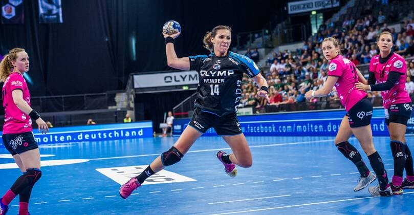 SG BBM Bietigheim TuS Metzingen Karolina KUDLACZ GLOC 14 SG BBM BIETIGHEIM at the game of the OLYMP FINAL4 SG BBM Bietigheim TuS Metzingen Stuttgart 19 05 18 Handball OLYMP Final4 Stuttgart Baden Wuerttemberg Germany Porsche Arena