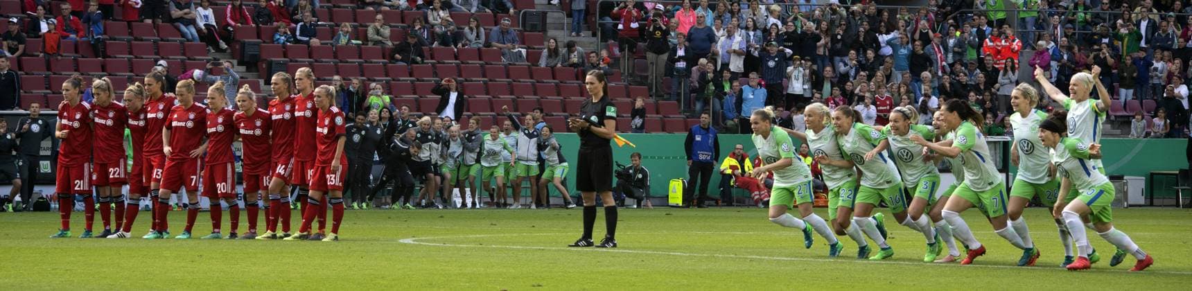 FC Bayern Munich VfL Wolfsburg DFB Cup Final Women RheinEnergie Stadium Koeln Germany Date 19 05 2018 DFB Cup Winners VfL Wolfsburg GPS: N 50 56.11 E 6 52.57 64 m 209 feet