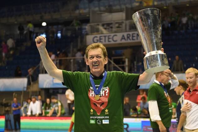 Handball Men EHF Cup Final Four Tournament in Magdeburg Season 2017 18 Final Game Füchse Berlin Saint Raphael Var Handball XXX 20 05 18 Copyright: xMichaelxHundtx xMatthiasxKochx