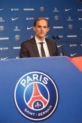 Thomas Tuchel FOOTBALL : Presentation de Thomas Tuchel - Parc des Princes - 20 05 2018 MichaelBaucher Panoramic 