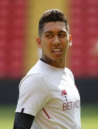 21st May 2018, Anfield, Liverpool, England; Liverpool open media day ahead of Champions League Final; Roberto Firmino of Liverpool during today s open training session at Anfield ahead of this week s Champions League final in Kiev against Real Madrid  ActionPlus12028025 AlanxMartin