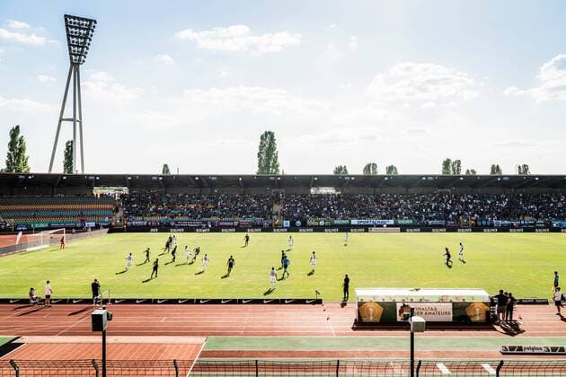 Berlin Germany 21 05 2018 Friedrich Ludwig Jahn Sportpark at the Berlin Pilsner Cup final between BFC Dynamo and Berliner SC