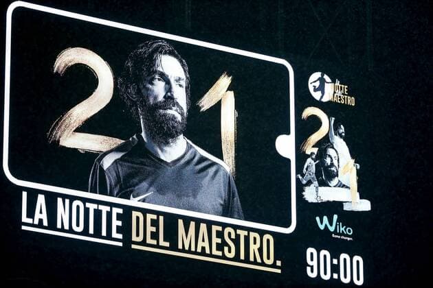 football, SAN SIRO andREA PIRLO 21 goodbye match 21 21-201-2018 in the picture: PARTY MANIFESTO  Copyright: xFototricaricox xIPAx xFototricaricox
