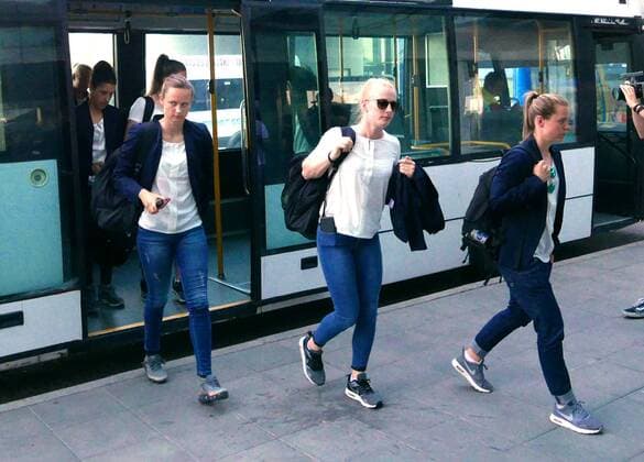 Lyon vs Wolfsburg Final CL Women Kiev Ukraine 22 05 2018 FOOTBALL Olympique Lyon vs VfL Wolfsburg Final UEFA Womens Champions League Season 2017 18 Picture shows Arrival Kiev Kiev