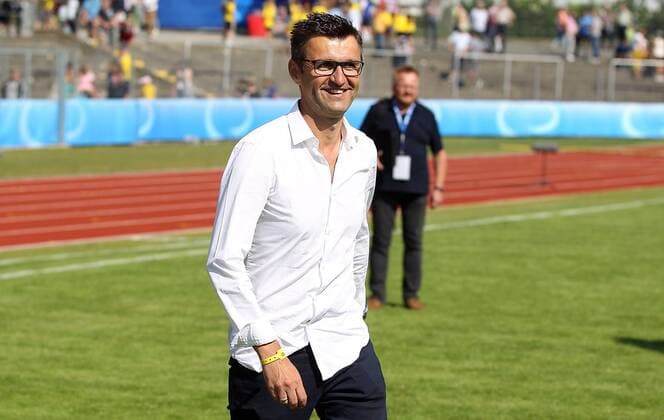 left coach Michael Köllner 1 FC Nürnberg single image Football BFV Verbandspokal final SpVgg Bayreuth 1 FC Schweinfurt 05 xfsx