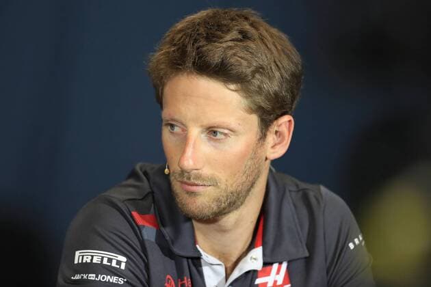 23rd May 2018, Circuit de Monaco, Monaco, Monte Carlo; Monaco Formula 1 Grand Prix, Wednesday press conference PK Pressekonferenz Haas F1 Team, Romain Grosjean  ActionPlus12028240 Octane