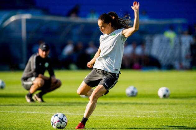 180523 Sara Björk Gunnarsdottir of Wolfsburg during a training session on May 23, 2018 in Kyiv Photo Vegard Wivestad Gröd BILDBYR N code VG 170172  Copyright: VEGARDxWIVESTADxGR¯TT BB180523BB481