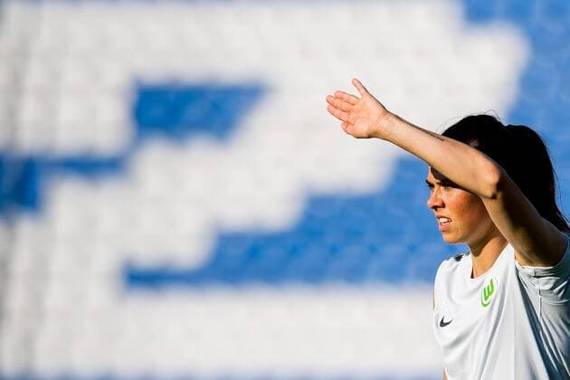 180523 Sara Björk Gunnarsdottir of Wolfsburg during a training session on May 23 2018 in Kyiv Photo Vegard Wivestad Cave BILDBYRAN Code VG 170172  Copyright: VEGARDxWIVESTADxGRoTT BB180523BB482