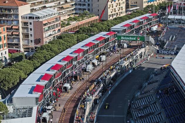 View of the pits Grand Prix of Monaco 2018 Race Motorsport Formula 1 24 05 2018 Grand Prix of Monaco 2018 Race Motorsport Formula 1 24 05 2018 Monte Carlo Copyright: xIllman Eibner-Pressefotox EP_ANS