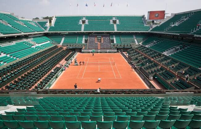 Belgian David Goffin pictured with his coach Thierry Van Cleemput during a training session ahead of the Roland Garros French Open tennis tournament, in Paris, France, Thursday 24 May 2018. The main draw of this year s Roland Garros Grand Slam takes place from 27 May to 10 June. BENOITxDOPPAGNE  x05352394x