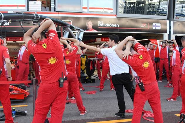 Monte-Carlo, Monaco 24,05,2018 F1 Grand Prix of Monte-Carlo day of test in the photo: the men of the Ferrari team  Copyright: xManuelexMangiarottix xIPAx xManuelexMangiarottix