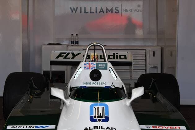 Monte-Carlo, Monaco 24,05,2018 F1 Grand Prix of Monte-Carlo day of test in the photo: the Mercedes of Nico Rosberg in comparison with the williams of Keke Rosberg father and son winners of a World Championship WM Weltmeisterschaft f1 in two different epochs  Copyright: xManuelexMangiarottix xIPAx xManuelexMangiarottix