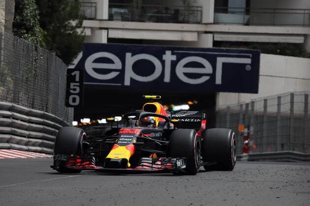 Photo4 LaPresse 24 05 2018 Monte Carlo, Monaco Grand Prix Formula One Monaco 2018 In the pic: Max Verstappen (NED) Red Bull Racing RB14 & xa9; Photo4 LaPresse 24 05 2018 Monte Carlo, Monaco Sport Grand Prix Formula One Monaco 2018 In the pic: Max Verstappen (NED) Red Bull Racing RB14  Copyright: xPhoto4 LaPressex
