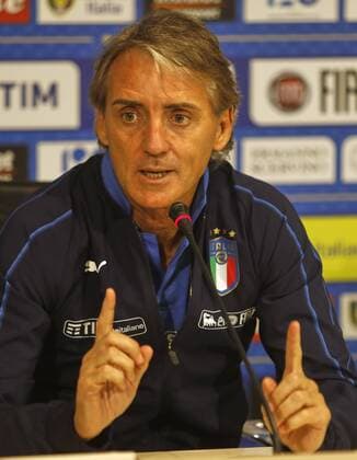 Photo Marco Bucco LaPresse May 24, 2018 Coverciano (Italy) Soccer National A retreat In the pic: Roberto Mancini press conference PK Pressekonferenz Foto Marco Bucco LaPresse 24 05 2018 Coverciano-Firenze (Italia) Sport Calcio Raduno Nazionale A Nella foto:& xa0;Roberto Mancini in conferenza stampa Photo Marco Bucco LaPresse May 24, 2018 Coverciano (Italy) Sport Soccer National A retreat In the pic: Roberto Mancini press conference  Copyright: xMarcoxBucco LaPressex
