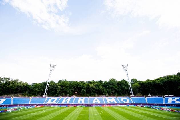 180524 General view of Valeriy Lobanovskiy Dynamo stadium ahead of the UEFA Womens Champions League final between VfL Wolfsburg and Olympique Lyonnais on May 24, 2018 in Kyiv Photo Vegard Wivestad Cave BILDBYRAN Code VG 170174  Copyright: VEGARDxWIVESTADxGRoTT BB180524BB008