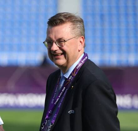 Lyon vs Wolfsburg Final CL Women Kiev Ukraine 24 05 2018 FOOTBALL Olympique Lyon vs VfL Wolfsburg Final UEFA Womens Champions League Season 2017 18 Image shows DFB President Reinhard Grindel KYIV