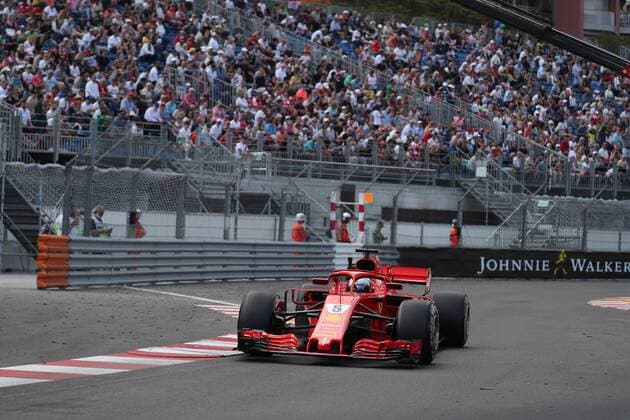 Photo4 LaPresse 24 05 2018 Monte Carlo, Monaco Grand Prix Formula One Monaco 2018 In the pic: Sebastian Vettel (GER) Scuderia Ferrari SF71H & xa9; Photo4 LaPresse 24 05 2018 Monte Carlo, Monaco Sport Grand Prix Formula One Monaco 2018 In the pic: Sebastian Vettel (GER) Scuderia Ferrari SF71H  Copyright: xPhoto4 LaPressex