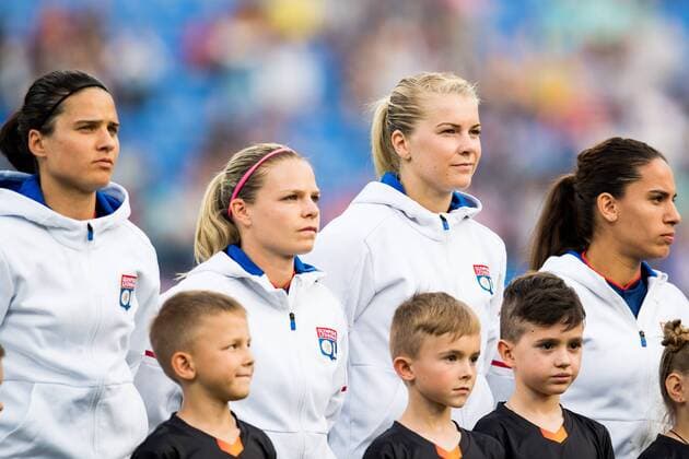 180524 Ada Hegerberg of Lyon ahead of the UEFA Womens Champions League final between VfL Wolfsburg and Olympique Lyonnais on May 24, 2018 in Kyiv Photo Vegard Wivestad Cave BILDBYRAN Code VG 170174  Copyright: VEGARDxWIVESTADxGRoTT BB180524BB022