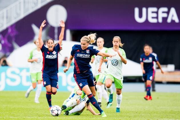180524 Ada Hegerberg of Lyon during the UEFA Womens Champions League final between VfL Wolfsburg and Olympique Lyonnais on May 24, 2018 in Kyiv Photo Vegard Wivestad Cave BILDBYRAN Code VG 170174  Copyright: VEGARDxWIVESTADxGRoTT BB180524BB032