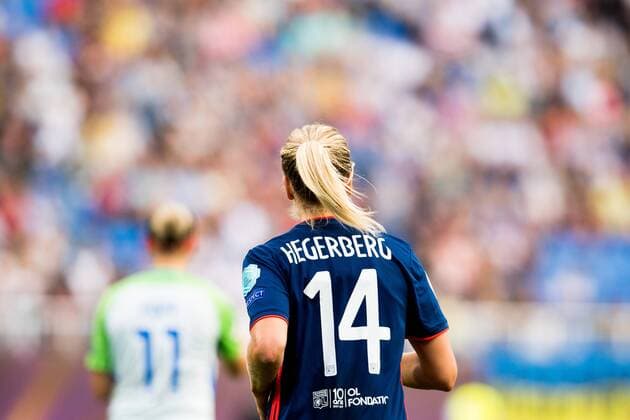 180524 Ada Hegerberg of Lyon during the UEFA Womens Champions League final between VfL Wolfsburg and Olympique Lyonnais on May 24, 2018 in Kyiv Photo Vegard Wivestad Cave BILDBYRAN Code VG 170174  Copyright: VEGARDxWIVESTADxGRoTT BB180524BB033