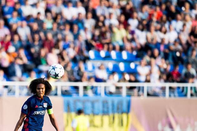 180524 Wendie Renard of Lyon during the UEFA Womens Champions League final between VfL Wolfsburg and Olympique Lyonnais on May 24, 2018 in Kyiv Photo Vegard Wivestad Cave BILDBYRAN Code VG 170174  Copyright: VEGARDxWIVESTADxGRoTT BB180524BB041