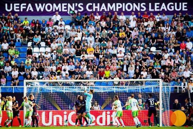180524 Goalkeeper Sarah Bouhaddi of Lyon during the UEFA Womens Champions League final between VfL Wolfsburg and Olympique Lyonnais on May 24 2018 in Kyiv Photo Vegard Wivestad Cave BILDBYRAN Code VG 170174  Copyright: VEGARDxWIVESTADxGRoTT BB180524BB042