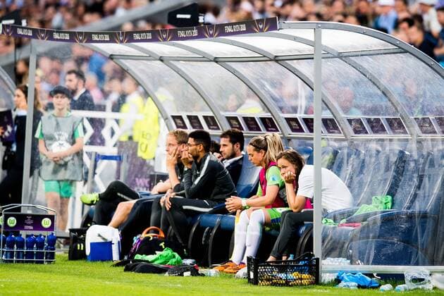 180524 Caroline Graham Hansen or Wolfsburg during the UEFA Womens Champions League final between VfL Wolfsburg and Olympique Lyonnais on May 24, 2018 in Kyiv Photo Vegard Wivestad Cave BILDBYRAN Code VG 170174  Copyright: VEGARDxWIVESTADxGRoTT BB180524BB055