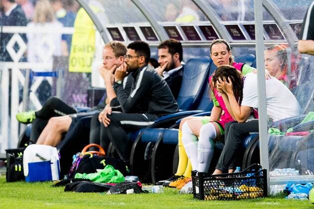 180524 Caroline Graham Hansen or Wolfsburg during the UEFA Womens Champions League final between VfL Wolfsburg and Olympique Lyonnais on May 24, 2018 in Kyiv Photo Vegard Wivestad Cave BILDBYRAN Code VG 170174  Copyright: VEGARDxWIVESTADxGRoTT BB180524BB057