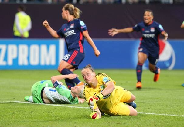 Wolfsburg vs Lyon Final CL Women Kiev Ukraine 24 05 2018 FOOTBALL VfL Wolfsburg vs Olympique Lyon Final UEFA Womens Champions League Season 2017 18 Image shows goalkeeper Almuth Schult VfL Wolfsburg Kyiv