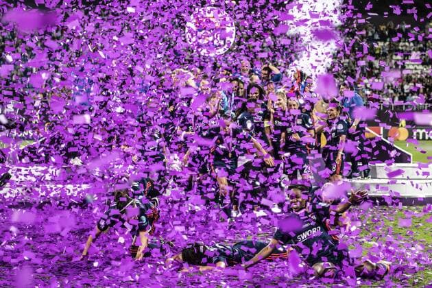 Final Joy Group of Lyon during the UEFA Women s Champions League Final match between VfL Wolfsburg 1-4 Olympique Lyon at Valeriy Lobanovskyi Dynamo Stadium in Kiev, Ukraine, on May 24, 2018. Noxthirdxpartyxsales  (78857227)