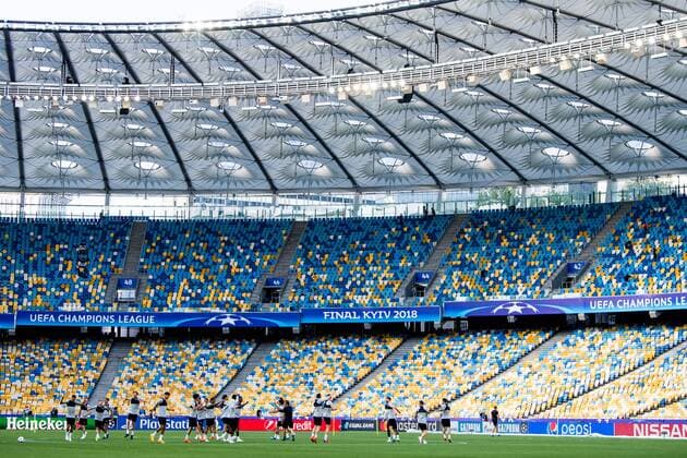 180525 General view of NSC Olimpiyskiy during a training session with Livepool on May 25 2018 in Kyiv Photo Vegard Wivestad Grott BILDBYRAN Code VG 170176  Copyright: VEGARDxWIVESTADxGRoTT BB180525BB014