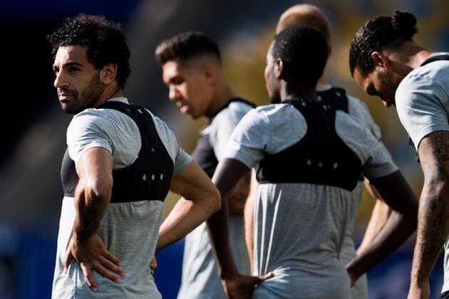180525 Mohamed Salah of Liverpool during a training session on May 25, 2018 in Kyiv Photo Vegard Wivestad Cave BILDBYRAN Code VG 170176  Copyright: VEGARDxWIVESTADxGRoTT BB180525BB018