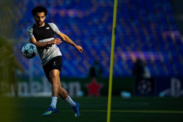 180525 Mohamed Salah of Liverpool during a training session on May 25, 2018 in Kyiv Photo Vegard Wivestad Cave BILDBYRAN Code VG 170176  Copyright: VEGARDxWIVESTADxGRoTT BB180525BB024