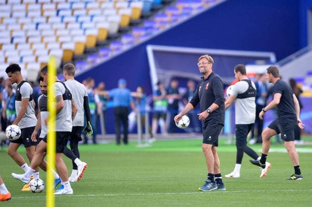 Jurgen Klopp (ENTRAINEUR LIVERPOOL) FOOTBALL : Entrainement Liverpool - Ligue des Champions - Finale - 25 05 2018 AnthonyBIBARD FEP Panoramic 