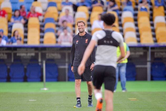 Jurgen Klopp (ENTRAINEUR LIVERPOOL) FOOTBALL : Entrainement Liverpool - Ligue des Champions - Finale - 25 05 2018 AnthonyBIBARD FEP Panoramic 