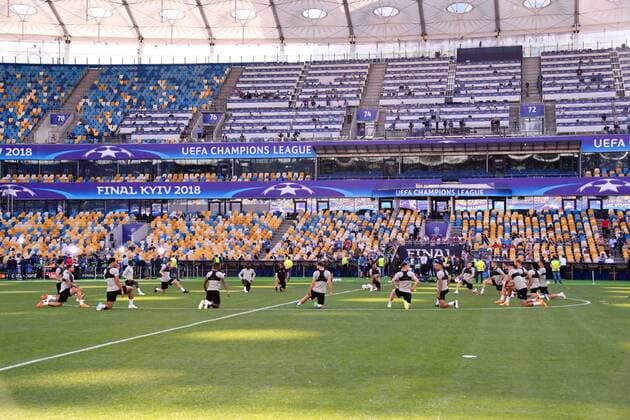 EQUIPE DE FOOTBALL DE LIVERPOOL FOOTBALL : Entrainement Liverpool - Ligue des Champions - Finale - 25 05 2018 AnthonyBIBARD FEP Panoramic 