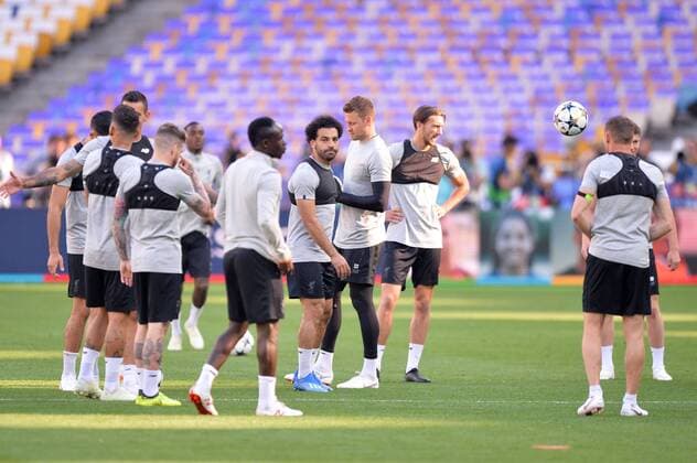 Mohamed Salah FOOTBALL : Entrainement Liverpool - Ligue des Champions - Finale - 25 05 2018 AnthonyBIBARD FEP Panoramic 