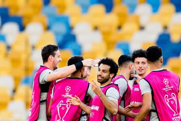 180525 Mohamed Salah of Liverpool during a training session on May 25, 2018 in Kyiv Photo Vegard Wivestad Cave BILDBYRAN Code VG 170176  Copyright: VEGARDxWIVESTADxGRoTT BB180525BB025
