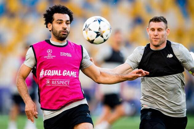 180525 Mohamed Salah of Liverpool during a training session on May 25, 2018 in Kyiv Photo Vegard Wivestad Cave BILDBYRAN Code VG 170176  Copyright: VEGARDxWIVESTADxGRoTT BB180525BB029