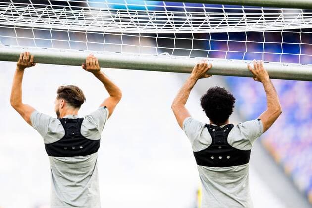 180525 Adam Lallana and Mohamed Salah of Liverpool during a training session on May 25, 2018 in Kyiv Photo Vegard Wivestad Cave BILDBYRAN Code VG 170176  Copyright: VEGARDxWIVESTADxGRoTT BB180525BB034