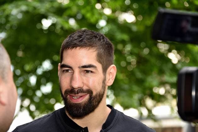 Handball player Nikola Karabatic of Paris Saint Germain Handball on 25 05 2018 in Cologne at the Media Call for the Handball Champions League VELUX EHF FINAL4 2018 taking place on 26 and 27 May in Cologne