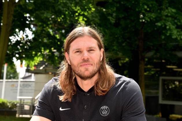 Handball player Mikkel Hansen of Paris Saint Germain Handball on 25 05 2018 in Cologne at the Media Call for the Handball Champions League VELUX EHF FINAL4 2018 taking place on 26 and 27 May in Cologne