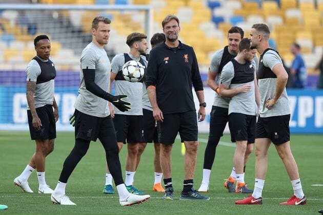 Liverpool Training Liverpool Manager Jurgen Klopp during the Liverpool training session at the Olympic Stadium, Kiev Content Not Available For UK Newspapers Copyright: xPaulxChestertonx FIL-11834-0045