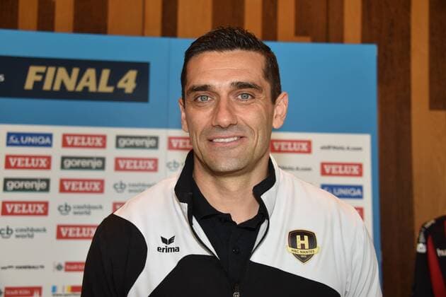 Handball player of the HBC Nantes on 25 05 2018 in Cologne at the Media Call for the Handball Champions League VELUX EHF FINAL4 2018 which takes place on 26 and 27 May in Cologne