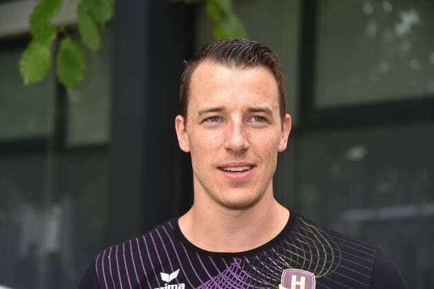 Handball player of the HBC Nantes on 25 05 2018 in Cologne at the Media Call for the Handball Champions League VELUX EHF FINAL4 2018 which takes place on 26 and 27 May in Cologne
